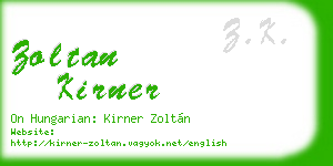 zoltan kirner business card